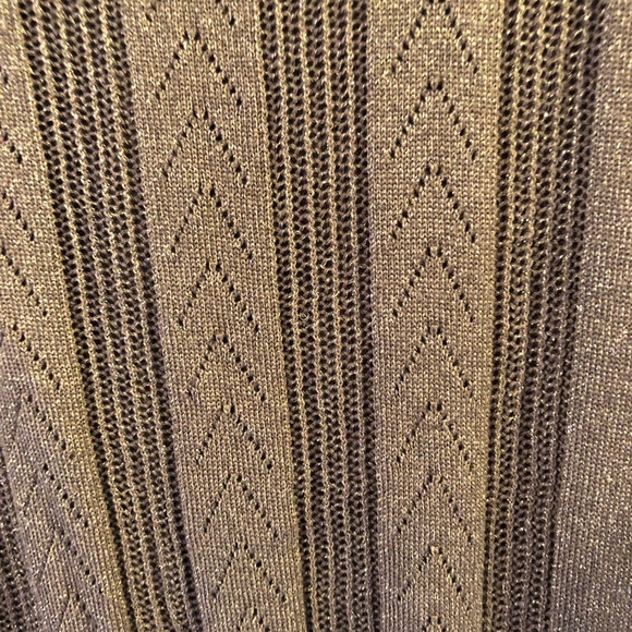 Gold shimmery Guess Pullover Sweater - Picture 3 of 5